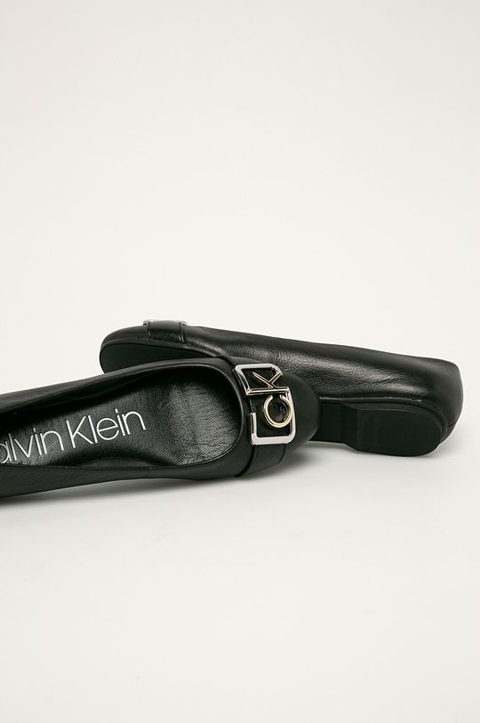 černá Calvin Klein - Kožené baleríny