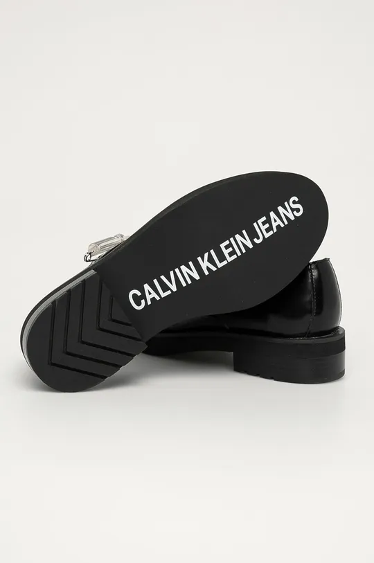 Calvin Klein Jeans - Kožené poltopánky  Zvršok: Prírodná koža Vnútro: Syntetická látka Podrážka: Syntetická látka
