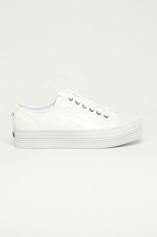 biały Calvin Klein Jeans - Tenisówki E9796.100 Damski