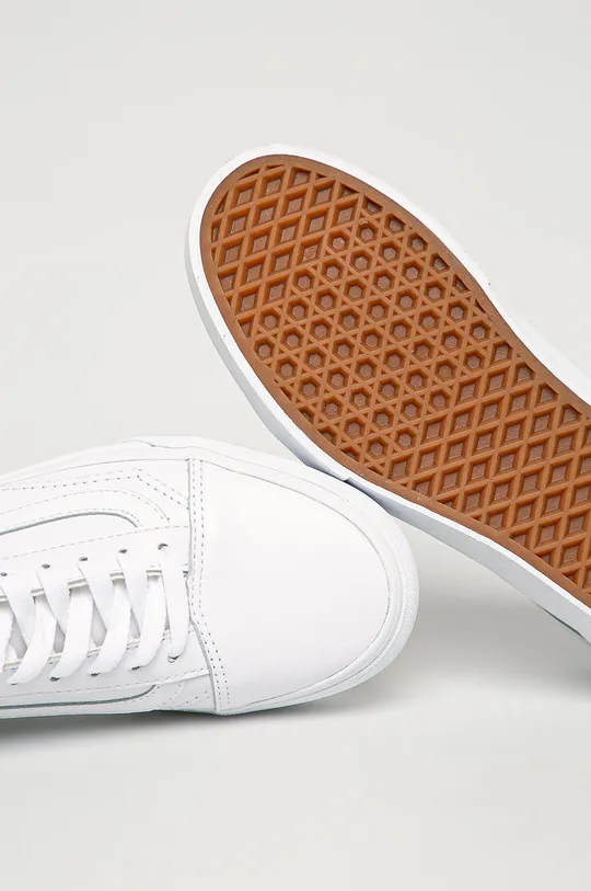 biela Vans - Kožená obuv