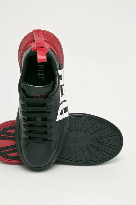 čierna Red Valentino - Kožená obuv