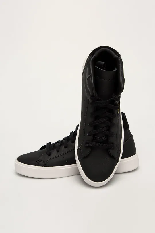 crna Kožne tenisice adidas Originals Sleek Mid