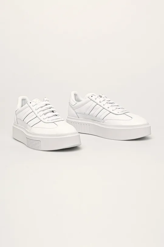 adidas Originals - Kožená obuv Sleek Super 72 EF5014 biela