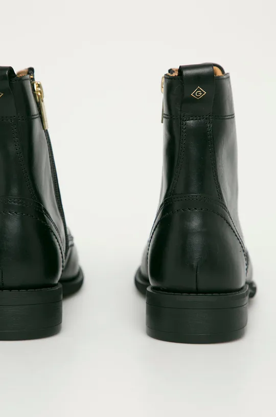 čierna Gant - Kožené členkové topánky Ainsley