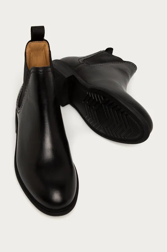 μαύρο Gant - Δερμάτινες μπότες Τσέλσι Ainsley