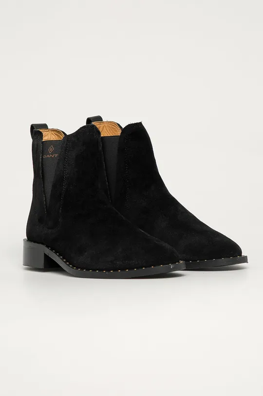 Gant - Замшеві черевики Hampton чорний