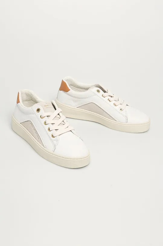 Gant - Kožená obuv Lagalilly biela