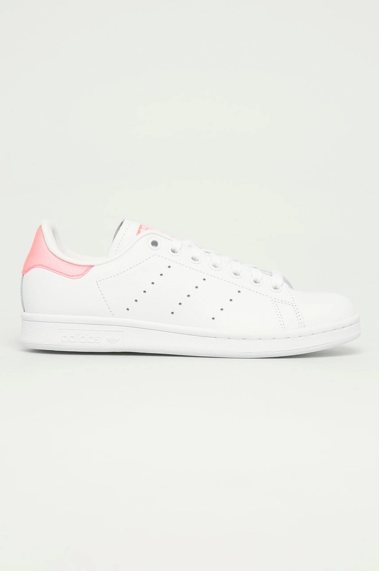 biały adidas Originals - Buty Stan Smith W FU9649 Damski