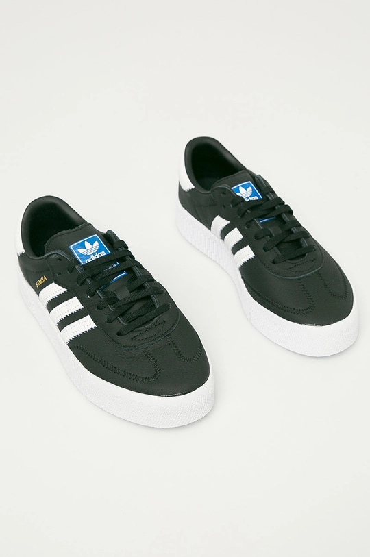 adidas Originals - Ghete de piele Sambarose W FV0766 negru FV0766