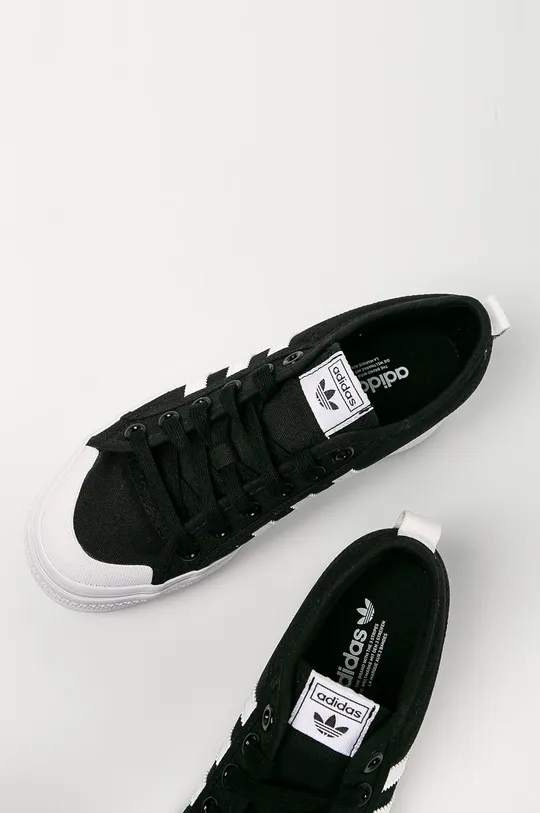 negru adidas Originals sneakers Nizza Platform