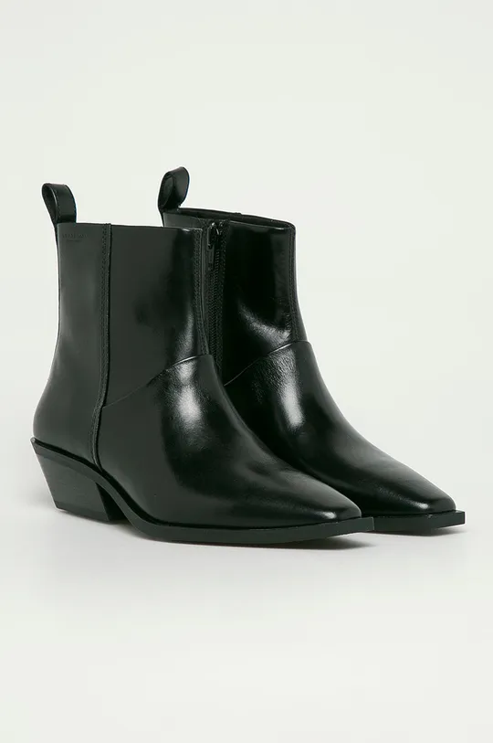 Vagabond Shoemakers - Kožené kovbojské topánky Ally čierna