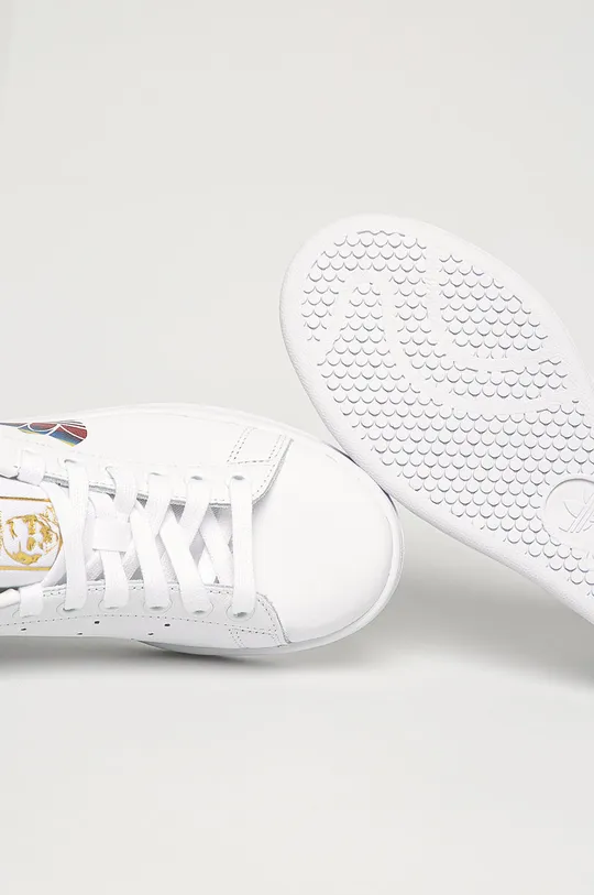 biela adidas Originals - Kožená obuv Stan Smith FW2443