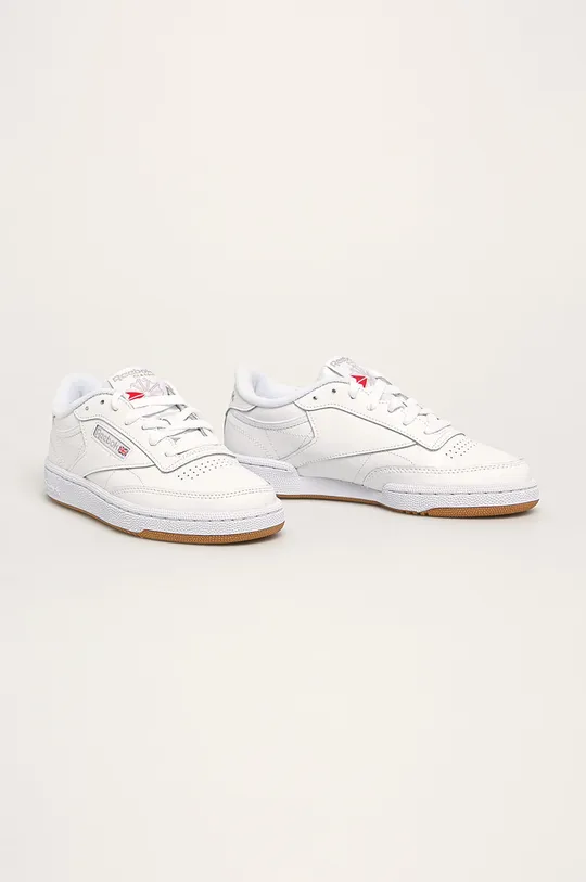 Reebok Classic sneakers din piele CLUB C 85 alb