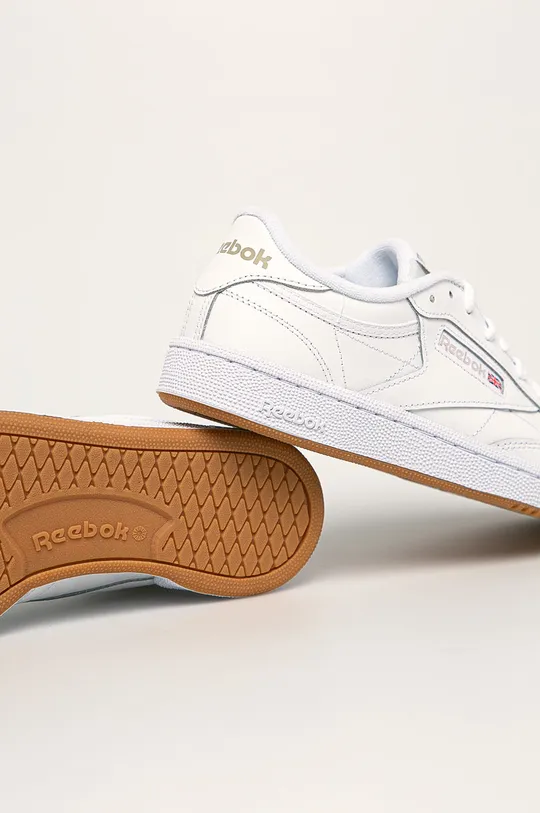 Reebok Classic leather sneakers CLUB C 85 Uppers: Natural leather, coated leather Inside: Textile material Outsole: Synthetic material