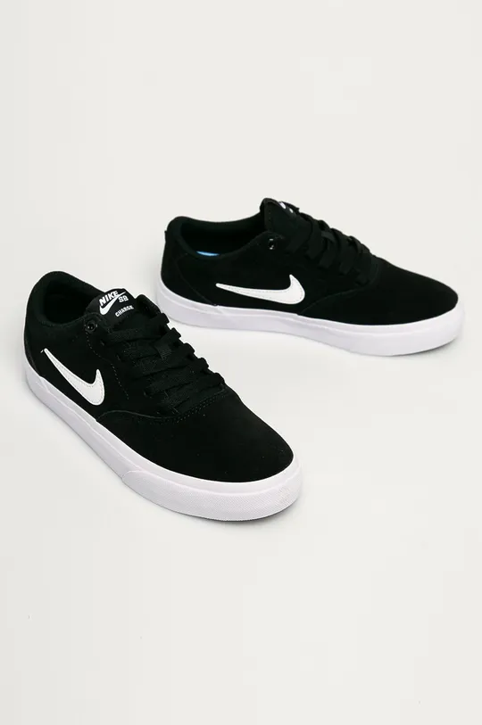 Nike Sportswear - Bőr cipő SB Charge Suede fekete