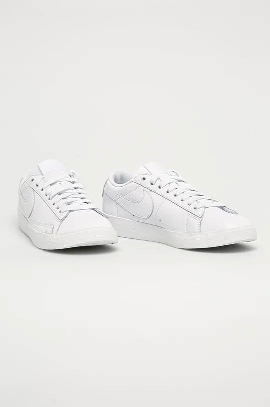 Nike Sportswear - Buty skórzane Blazer Low LE biały