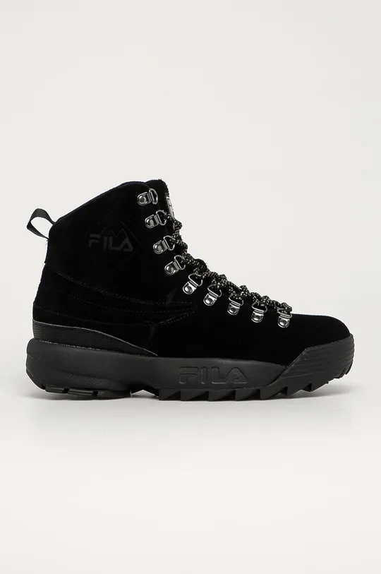 fekete Fila - Velúr cipő Disruptor Hiking Boot Női
