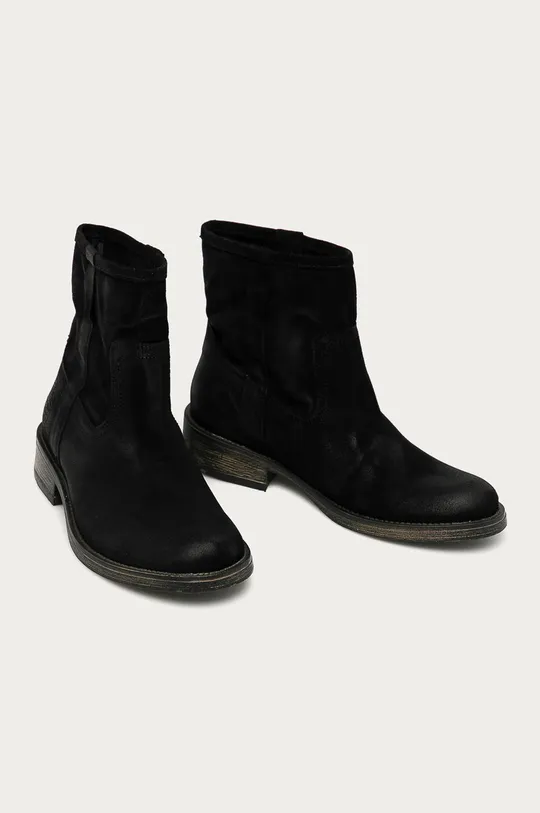 Wrangler - Semišové topánky čierna