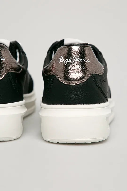 чорний Pepe Jeans - Шкіряні черевики Abbey Top
