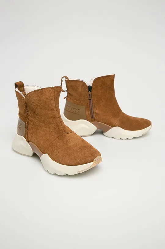 Tamaris - Замшеві черевики коричневий