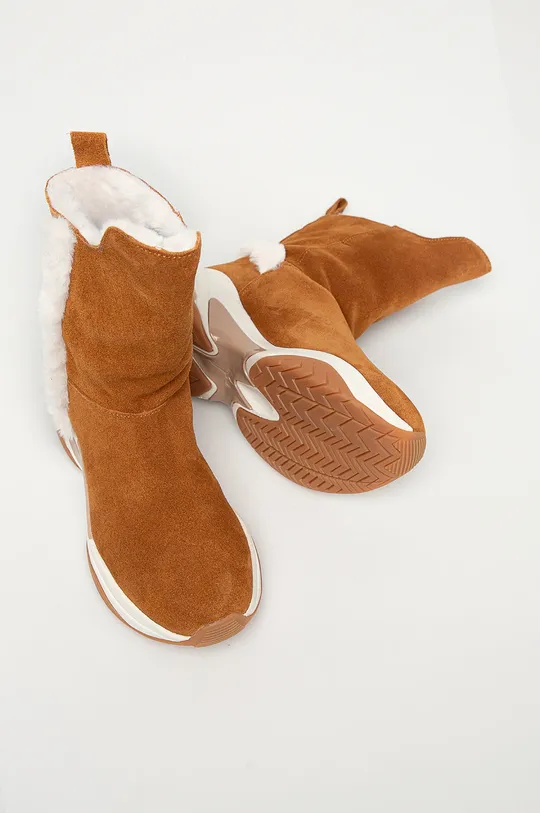 коричневий Tamaris - Шкіряні чоботи