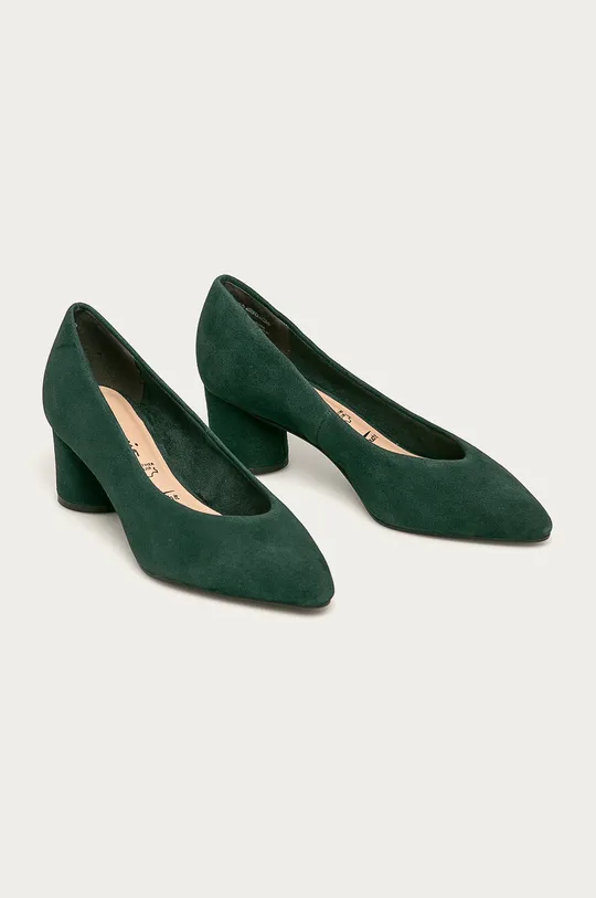 Tamaris - Шкіряні туфлі зелений