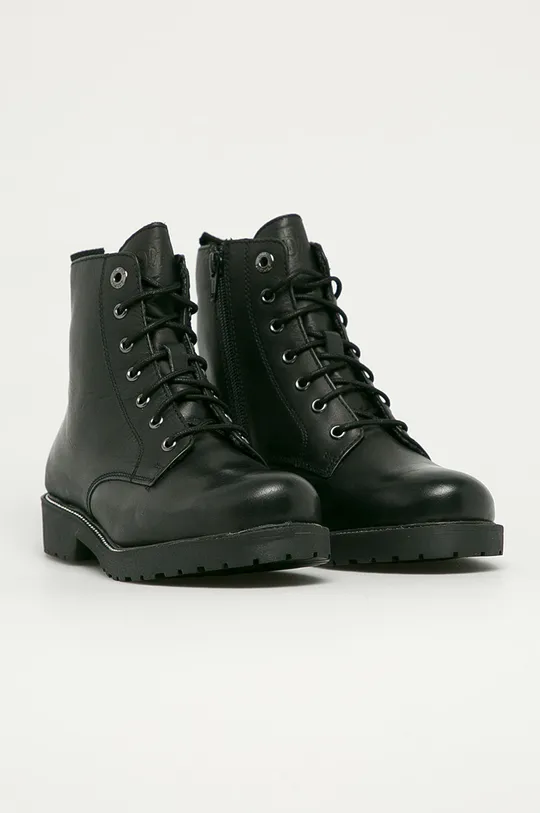 s. Oliver - Кожаные ботинки чёрный