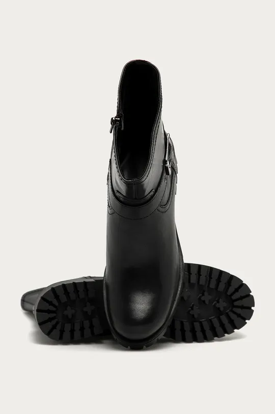 чорний s. Oliver - Шкіряні черевики