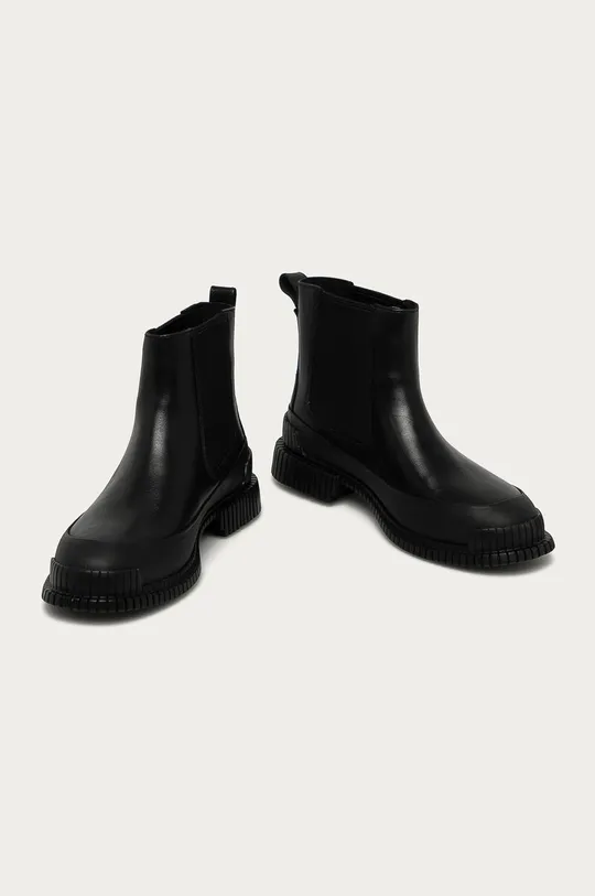 Camper - Δερμάτινες μπότες Τσέλσι Pix μαύρο