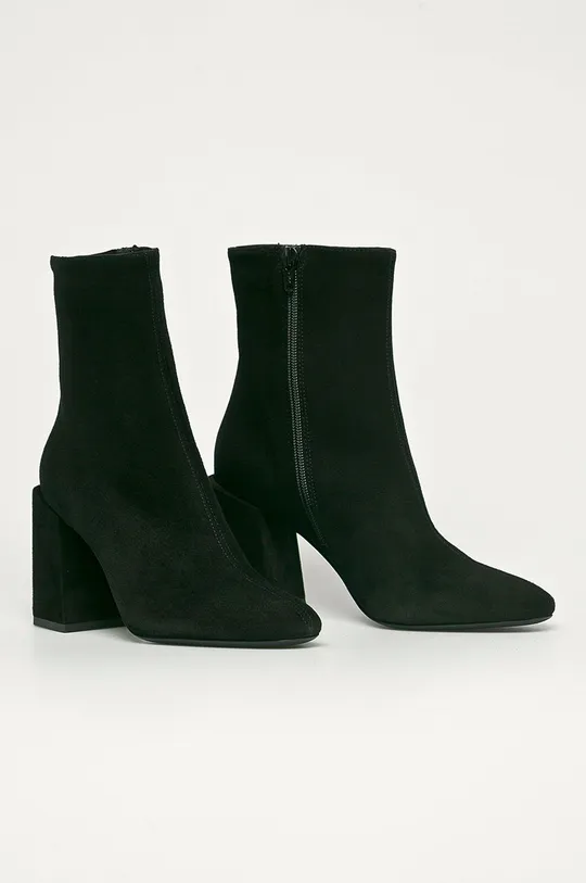 Furla - Semišové topánky Block čierna