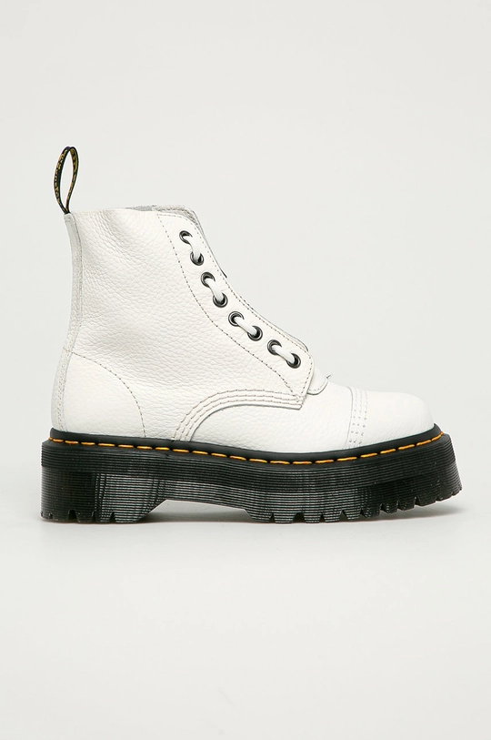 alb Dr. Martens cizme de piele Sinclair De femei