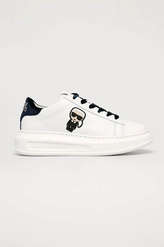 biela Karl Lagerfeld - Kožená obuv Dámsky