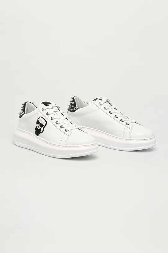 Karl Lagerfeld scarpe in pelle bianco