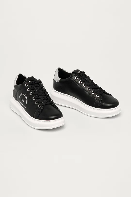 Karl Lagerfeld - Кожаные кроссовки чёрный