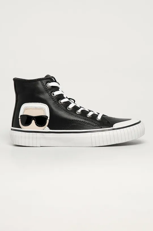 fekete Karl Lagerfeld - Bőr sneaker Női