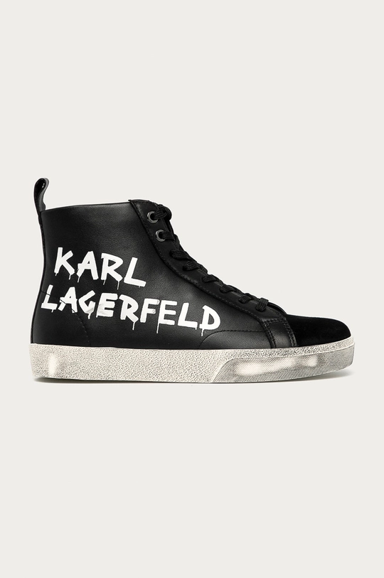 czarny Karl Lagerfeld - Buty skórzane KL60140.300 Damski