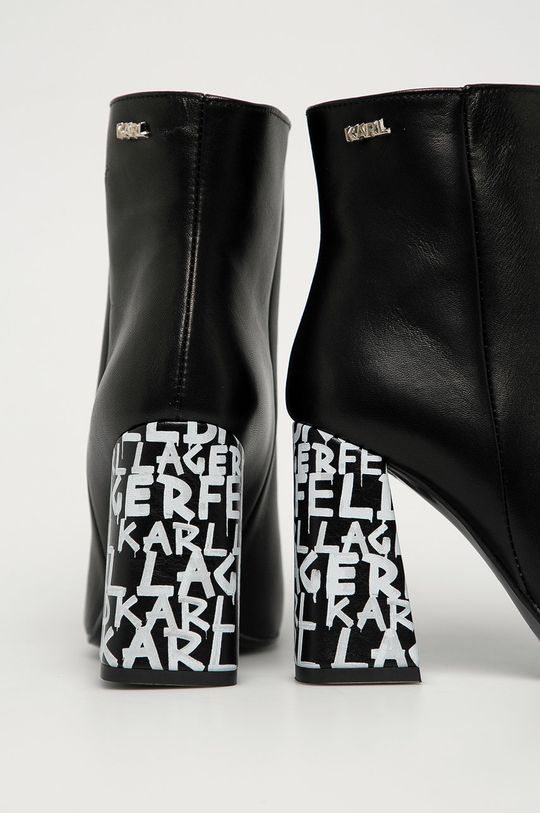 Karl Lagerfeld - Kožené členkové topánky  Zvršok: Prírodná koža Vnútro: Syntetická látka, Prírodná koža Podrážka: Syntetická látka
