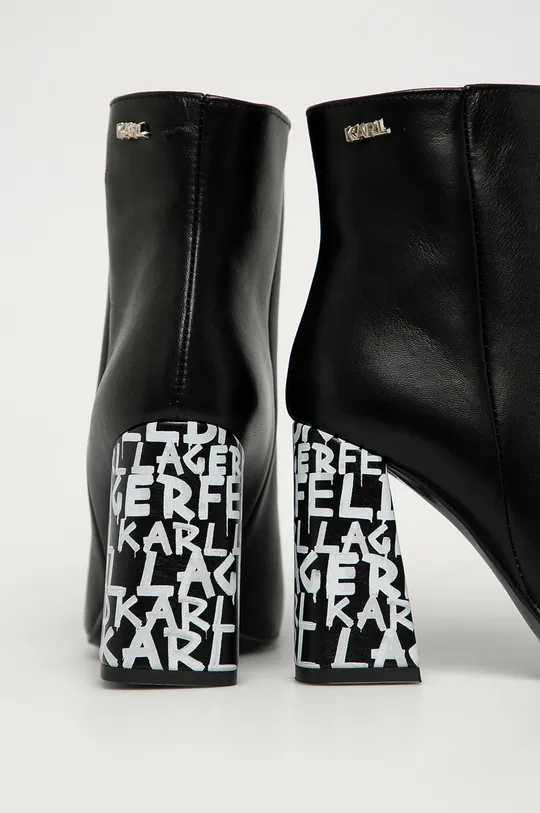 Karl Lagerfeld - Кожаные полусапоги  Голенище: Натуральная кожа Внутренняя часть: Синтетический материал, Натуральная кожа Подошва: Синтетический материал
