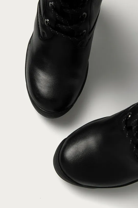 чёрный Karl Lagerfeld - Кожаные ботинки