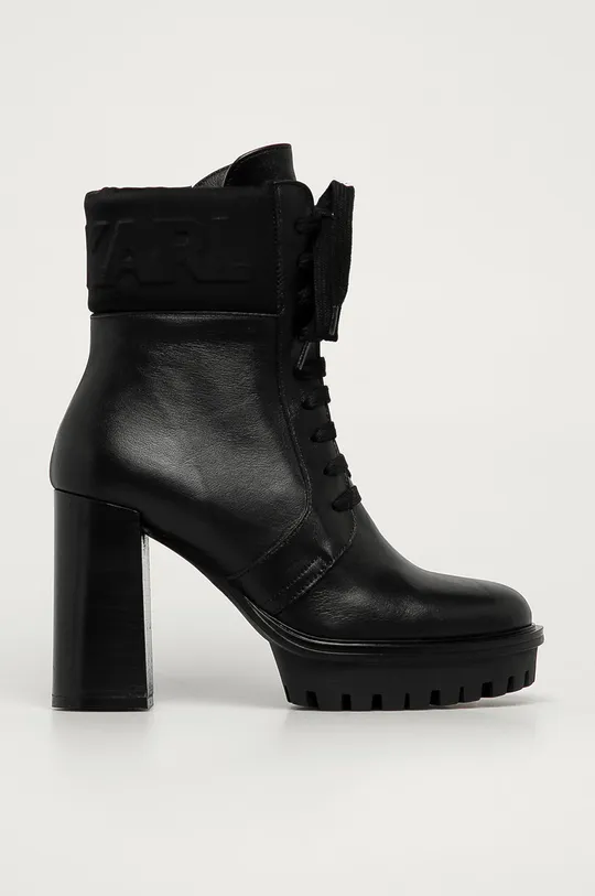 čierna Karl Lagerfeld - Kožené členkové topánky Dámsky