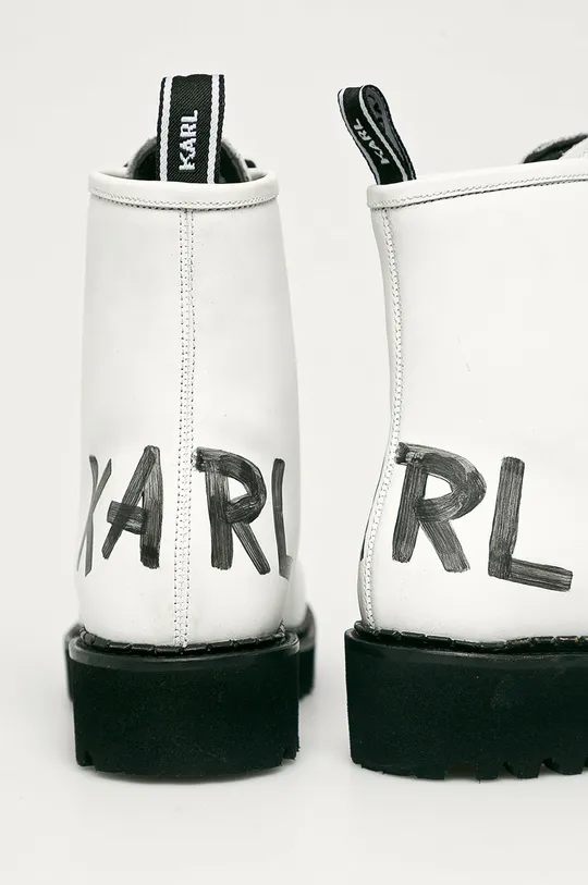 Karl Lagerfeld - Кожаные полусапоги  Голенище: Натуральная кожа Внутренняя часть: Натуральная кожа Подошва: Синтетический материал