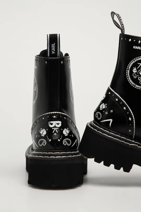Karl Lagerfeld - Шкіряні черевики  Халяви: Натуральна шкіра Внутрішня частина: Натуральна шкіра Підошва: Синтетичний матеріал