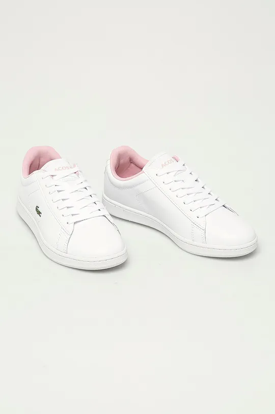 Lacoste - Kožená obuv biela