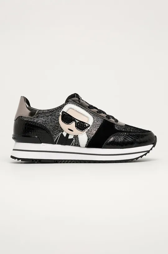 strieborná Karl Lagerfeld - Kožené topánky Dámsky