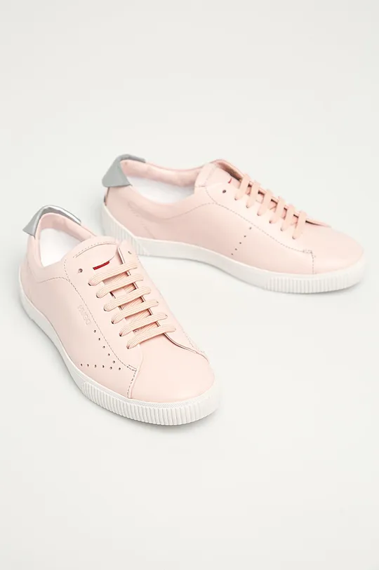 Hugo - Шкіряні черевики рожевий
