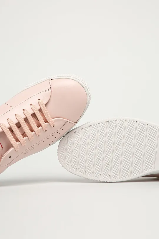розовый Hugo - Кожаные кроссовки