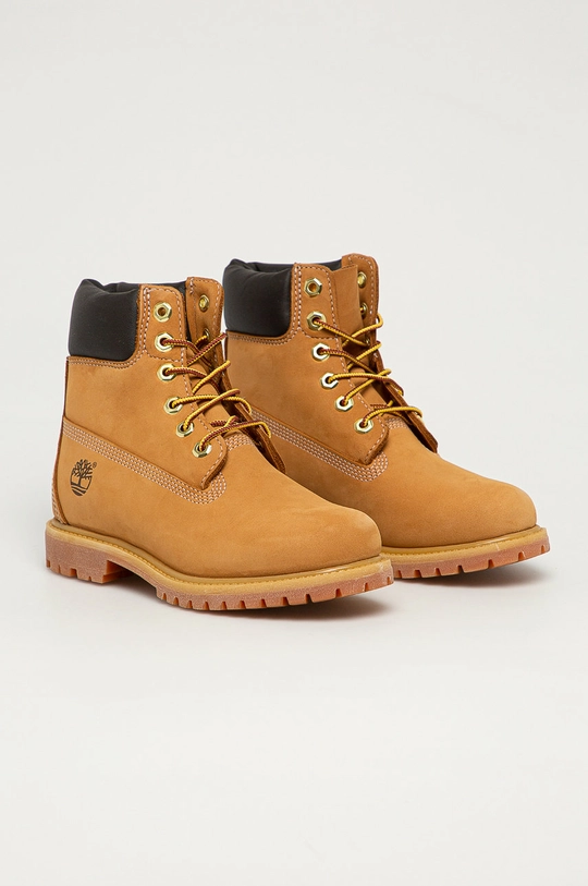 Timberland Замшеві черевики Premium 6 Inch Boot коричневий