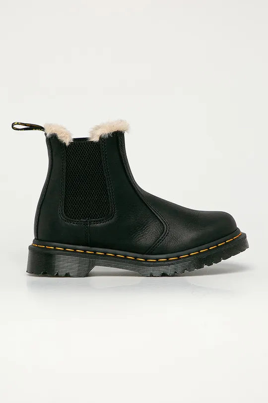 black Dr. Martens leather chelsea boots 2976 Leonore Women’s