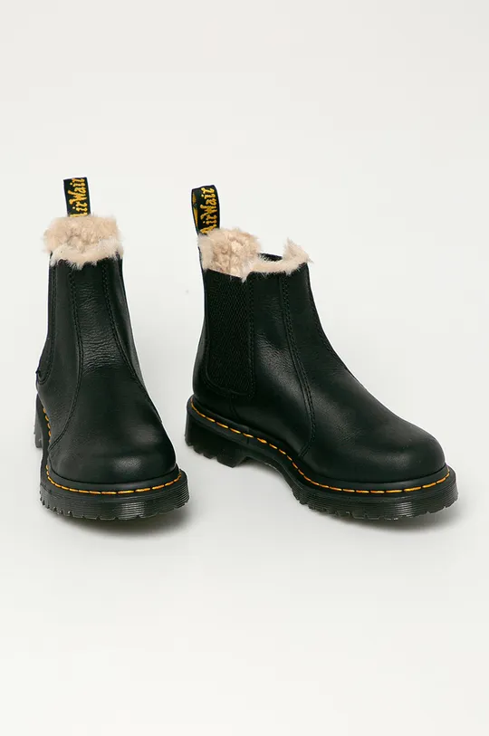 Dr. Martens ghete Chelsea de piele 2976 Leonore negru