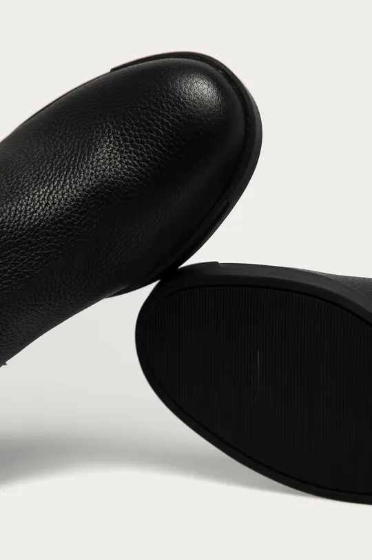 čierna Calvin Klein - Kožené čižmy